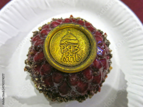 national Russian dessert is kalinnik cake from Ryazan                               