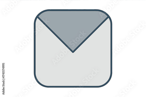 Simple graphic icon of a closed envelope symbolizing email or digital communication