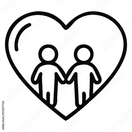 A silhouette design of a couple's hands forming a heart symbol of love and togetherness for a valentine concept