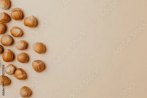 Wallpaper Mural Hazelnut background. Natural nut texture for healthy food design, packaging, and organic product branding. Torontodigital.ca