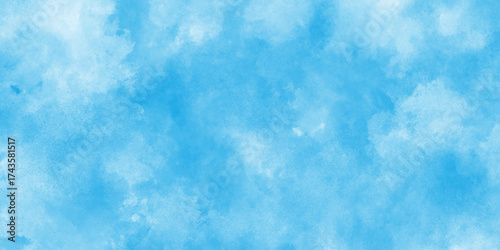 Abstract painted blue watercolor on paper texture background, Cyan watercolor water brash splash texture. light blue wash with abstract blob design, Light blue background,