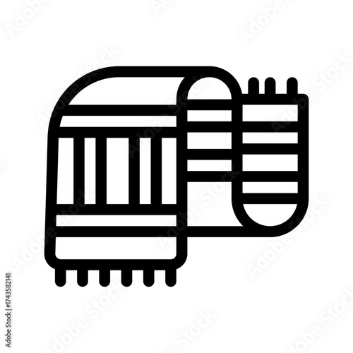 icon scarf with style outline
