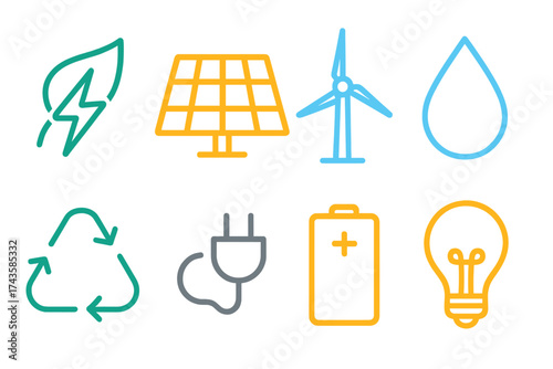 Renewable energy sources sustainability and environmental protection concepts