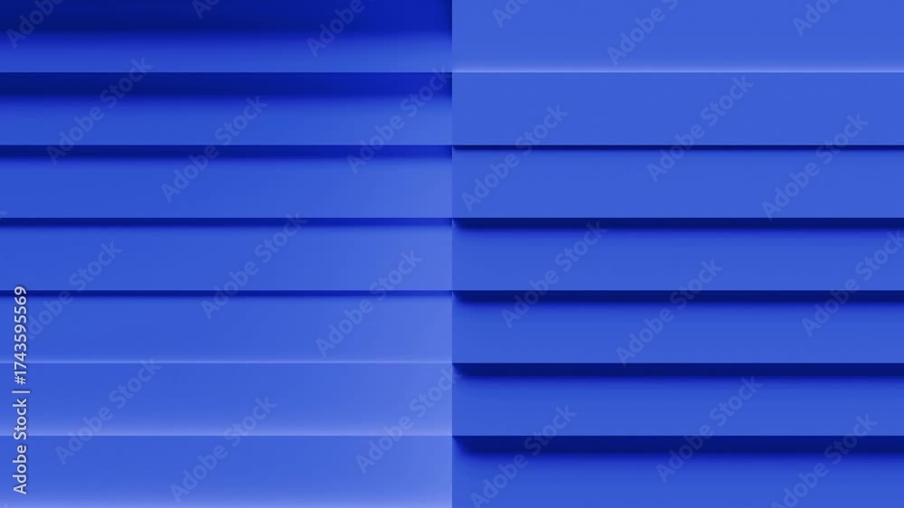 Blue geometric pattern gently moves like a wave