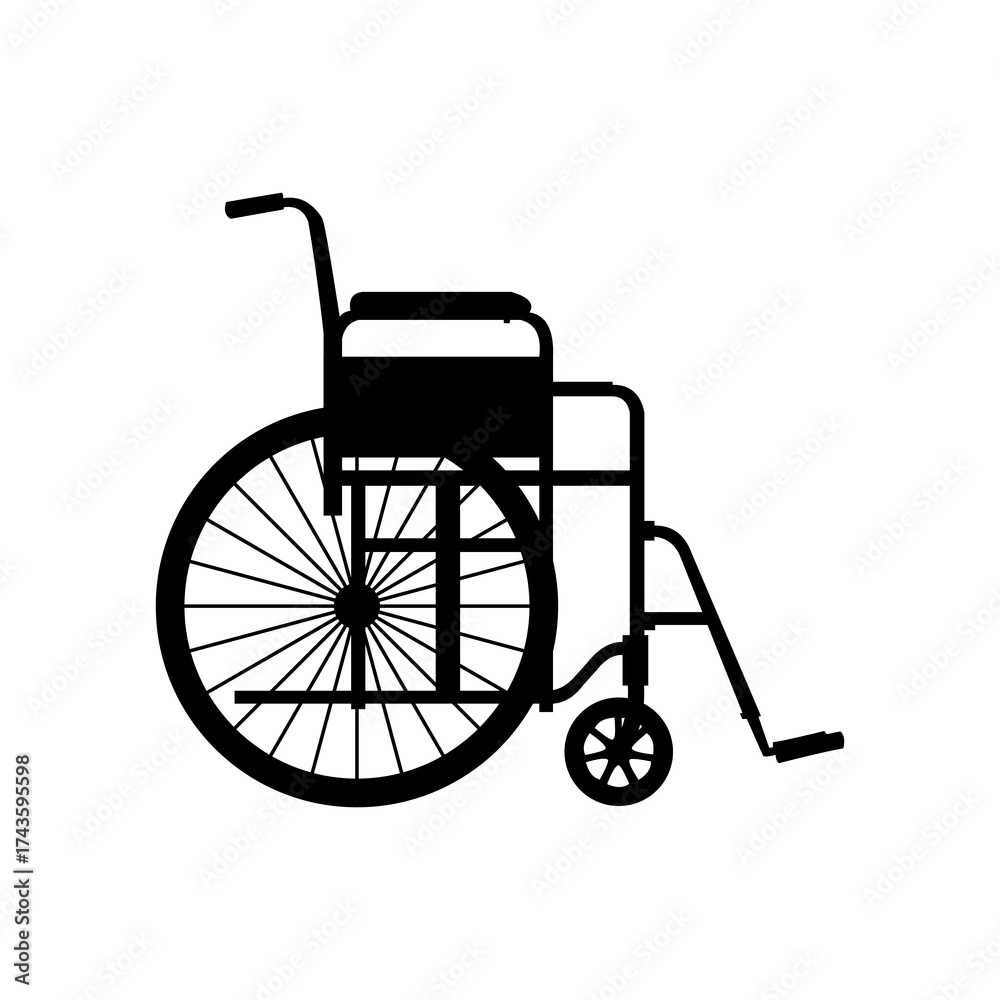 Fototapeta premium wheelchair vector illustration