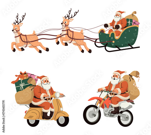Set of Santa Delivery Gift