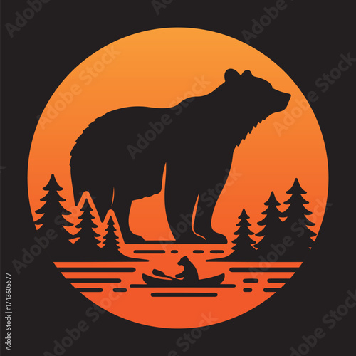 Bear T-Shirt Vector Design
