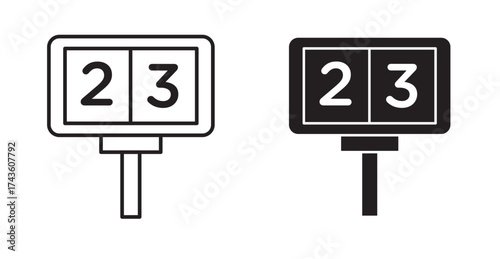 A scoreboard icon is a visual representation of a game's statistics, often used in video games and sports to show a player's performance, such as points, eliminations, assists, or objectives