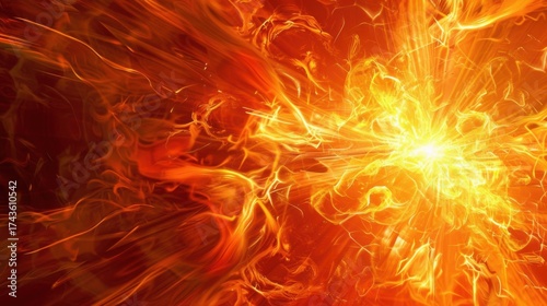 Fiery Abstract Art: Flames, Explosions, and Glowing Heat—From Love Symbols to Cosmic Fireballs