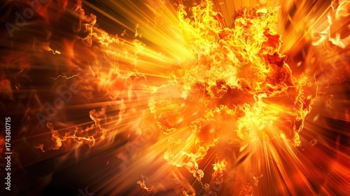 Fiery Abstract Art: Flames, Explosions, and Glowing Heat—From Love Symbols to Cosmic Fireballs