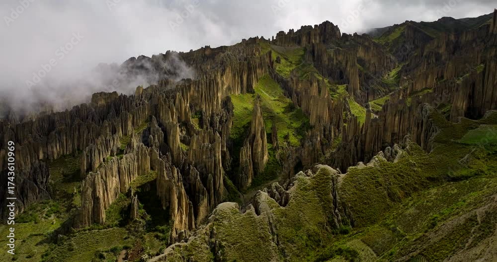 Vid o Stock Rock Formations In Valle De Las Animas Valley Of The Souls vid-o-stock-rock-formations-in-valle-de-las-animas-valley-of-the-souls