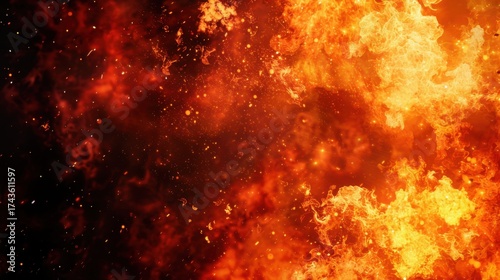 Fiery Abstract Art: Flames, Explosions, and Glowing Heat—From Love Symbols to Cosmic Fireballs