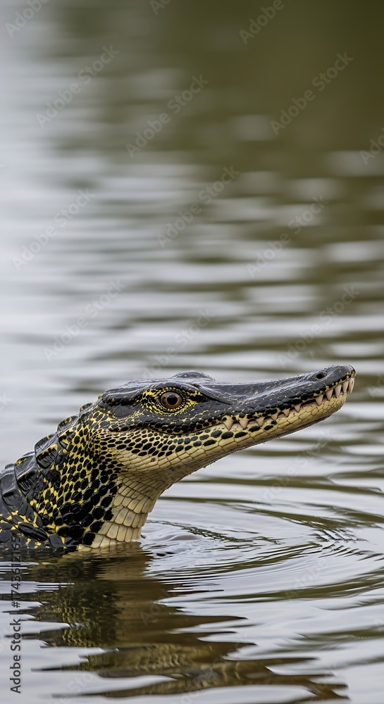 Fototapeta premium Crocodile in Water.