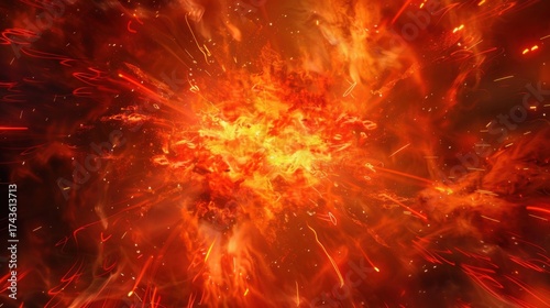 Fiery Abstract Art: Flames, Explosions, and Glowing Heat—From Love Symbols to Cosmic Fireballs