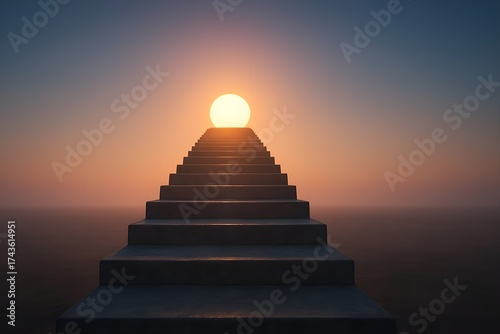 Pathway to Enlightenment Represents aspiration, growth, and progress