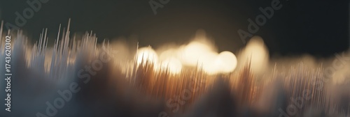 Upscaled Vibrant Abstract Landscape Showcasing Illuminated Textures During Golden Hour, Blending Light and Shadow in an Ethereal Scene