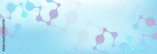 Molecular structure DNA, atom, neurons. Medical, technology, chemistry, science background. Science concept for your design. Connected lines with dots. Vector illustration.