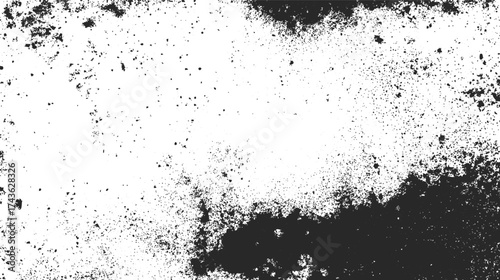 A textured abstract background featuring a blend of black and white splashes, creating a moody and artistic effect