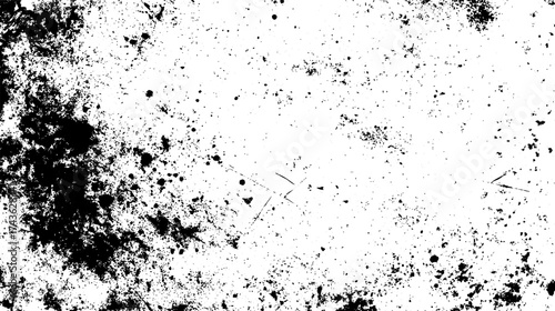 A textured abstract background featuring a blend of black and white splashes, creating a moody and artistic effect