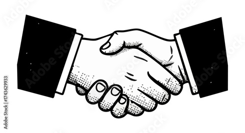 Two Business Professionals Engaging In A Firm Handshake To Seal An Agreement Signifying Trust And Cooperation In A Professional Collaboration