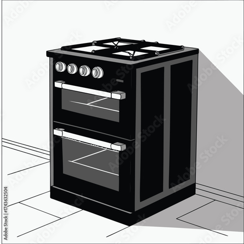 Modern Monochrome Cooker Design