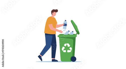 Recycling plastic bottles