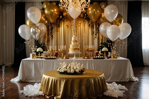 wedding cake with candles