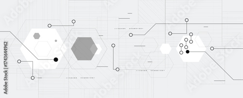Abstract circuit technology advanced digital ecosystem of interconnected smart nodes