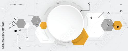 Abstract circuit technology advanced digital ecosystem of interconnected smart nodes