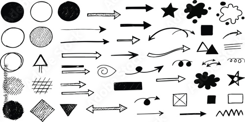 Abstract Minimalist Graphic Design with Dark Shapes and White Space Modern Aesthetic