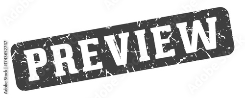 preview rectangular sign. preview stamp