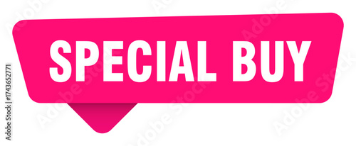 special buy magenta sticker isolated on transpatent background. special buy sign