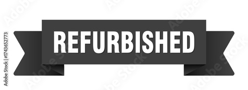 refurbished ribbon isolated on transparent background. refurbished ribbon