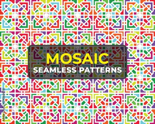Detailed Islamic Geometric Mosaic Ornament for Ramadan Decor