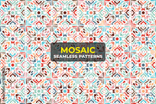 Detailed Islamic Geometric Mosaic Ornament for Ramadan Decor
