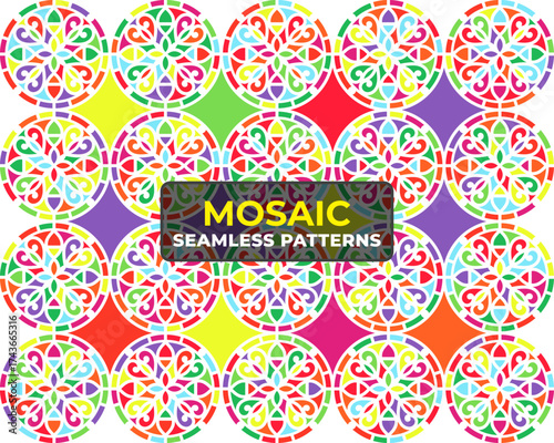 Detailed Islamic Geometric Mosaic Ornament for Ramadan Decor