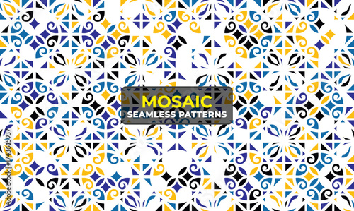Detailed Islamic Geometric Mosaic Ornament for Ramadan Decor