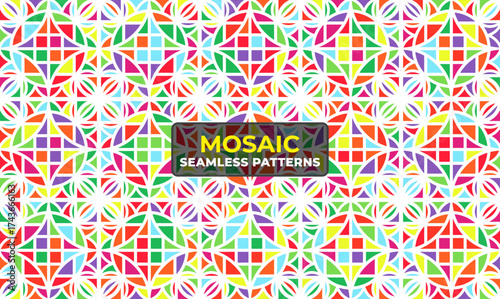 Beautiful Arabic Mosaic Design with Traditional Islamic Patterns