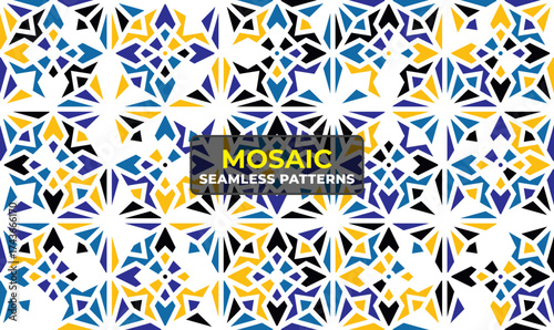 Detailed Islamic Geometric Mosaic Ornament for Ramadan Decor