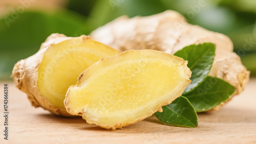 Great Heat Solar Term Ginger Slices Healthy Ingredients Wellness Diet Therapy Background