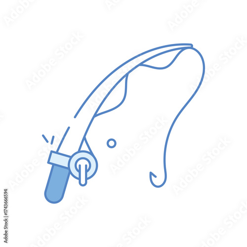 Fishing Rod Icon vector
