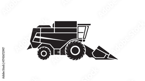 Modern minimalist tractor design for agricultural innovation, perfect for farming technology and machinery marketing, showcasing the future of agriculture with a sleek industrial aesthetic