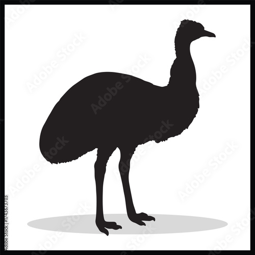 emu  silhouette illustration Design emu  silhouette