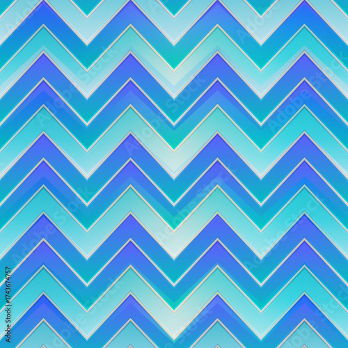 Blue waves seamless pattern