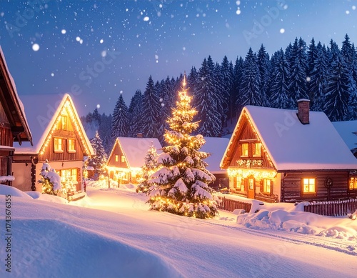 christmas night in the city