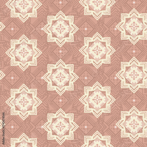Retro geometric pattern