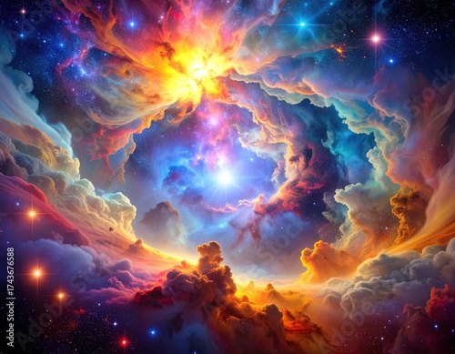 fiery explosion of fire