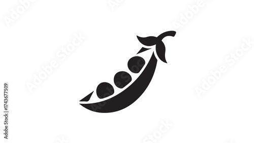 Fresh, healthy peas in a pod symbolize natural goodness and vibrant growth, perfect for food brands, wellness content, and organic marketing campaigns.