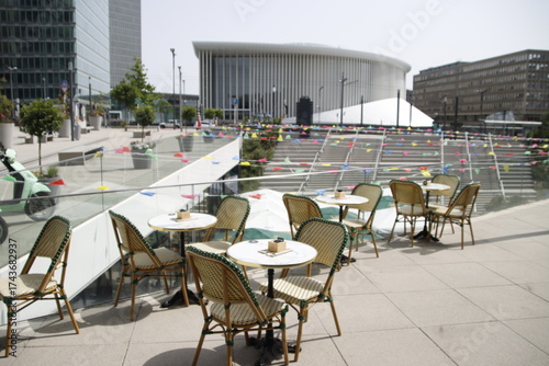 Cafe in the city of  Luxembourg