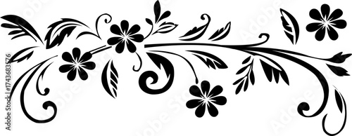 collection elegant divider designs showcases intricate scroll work floral motifs, perfect adding touch sophistication creative project layout. isolated on transparent background